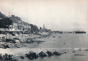 Innellan - De Rotsachtige Strand en de Stoombootpier, 1895 door Unbekannt