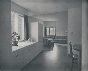 Interieur - Huis in Fairfax, Californië door Francis Ellsworth Lloyd door Unbekannt