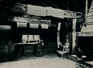 Interieur uit Mora, Skansen Openluchtmuseum, Stockholm door Unbekannt