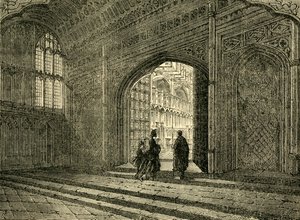 Interieur van de kapel van Hendrik VII, 1881