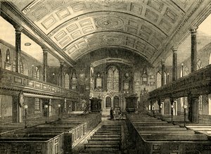 Interieur van Kensington Kerk, 1850, ca. 1876