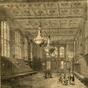 Interieur van Merchant Taylors Hall, 1897 door Unbekannt
