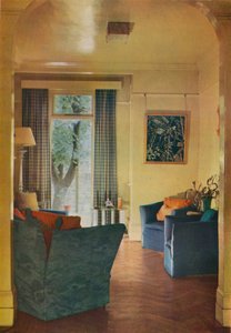 Interieur van het huis van mevrouw Ewart Sofios, 25 Bark Place, Bayswater, Londen, 1932 door Unbekannt