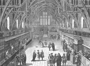 Interieur van de oude Westminster Hall, 1797, 1897 door Unbekannt