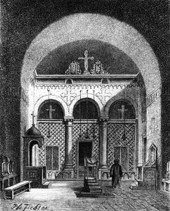 Interieur van een Kerk, Egypte, 1881