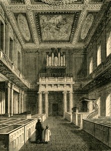 Interieur van de Chapel Royal Banqueting House, Whitehall