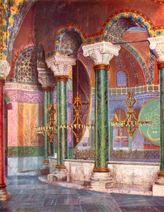 Interieur van de Kerk van S. Sophia, Istanbul, Turkije, 1933-1934 door Unbekannt