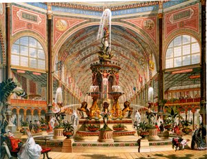 Interieur van het Crystal Palace tijdens de Internationale Tentoonstelling, 1862 door Unbekannt
