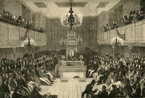 Interieur van het Lagerhuis, 1834, 1881 door Unbekannt