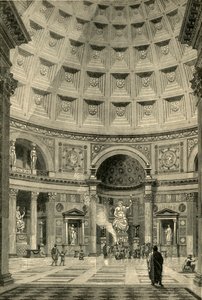Interieur van het Pantheon in Rome gerestaureerd, 1890 door Unbekannt