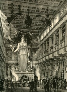 Interieur van het Parthenon, Hersteld, 1890 door Unbekannt
