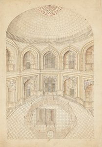 Interieur van het Taj Mahal Mausoleum, begin 19e eeuw