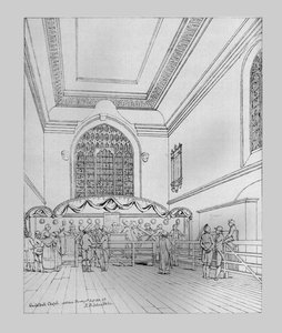 Interieur van de Guildhall Kapel, 1815, 1886 door Unbekannt