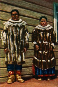 Inuit-mensen uit Alaska, noordelijke VS