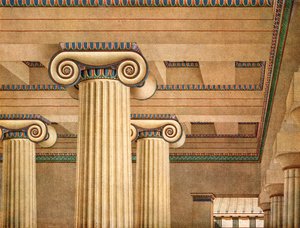 Ionische Hal op de Akropolis in Athene, Griekenland, 1928 door Unbekannt