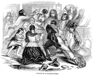 Ierse aardappelhongersnood, 1842 door Unbekannt