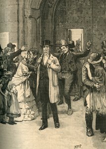 Ierse gevangenen bevrijd tijdens Lord Mulgraves voortgang, 1836, ca. 1890 door Unbekannt