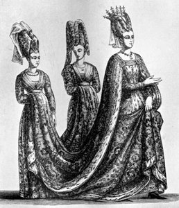 Isabella van Beieren met een gevorkte hoofdband, 1435, 1910 door Unbekannt