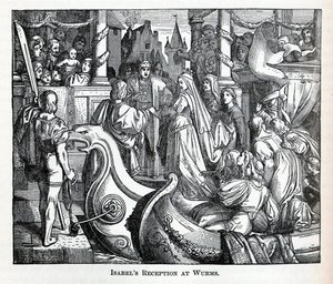Isabels ontvangst in Worms, 1882