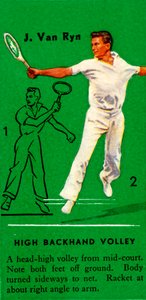 J. Van Ryn - Hoge Backhand Volley, c1935