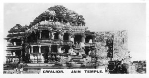 Jain tempel, Gwalior, India, ca. 1925 door Unbekannt