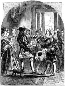 James II neemt afscheid van Lodewijk XIV van Frankrijk, 1689 door Unbekannt