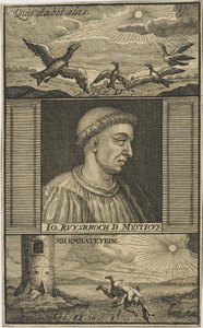 Jan van Ruusbroec 1293-1381, 1711 door Unbekannt