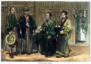Japanse escorteofficieren, 1874 door Unbekannt