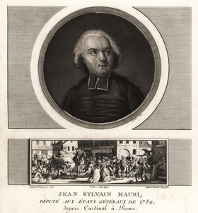Jean-Sylvain Mauri of Jean-Sifrein Maury (1746-1817), Franse kardinaal, aartsbisschop en bisschop van Montefiascone door Unbekannt