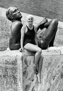 Jeanette Campbell, Argentijnse zwemster, Berlijnse Olympische Spelen, 1936 door Unbekannt