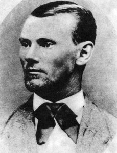 Jesse James, Amerikaanse bandiet, ca. 1869-1882 1954 door Unbekannt