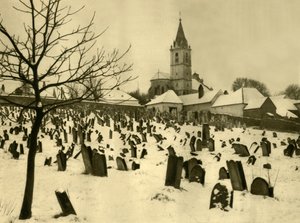 Joodse begraafplaats, Mattersburg, Burgenland, Oostenrijk, ca. 1935