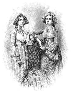 Joodse vrouwen van Kochi, India