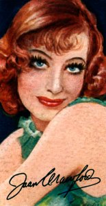 Joan Crawford, 1905-1977, Academy Award winnende Amerikaanse actrice, 20e eeuw door Unbekannt