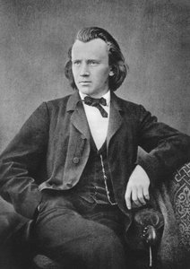 Johannes Brahms 1833-1897, Duitse componist en pianist, ca. 1866 door Unbekannt