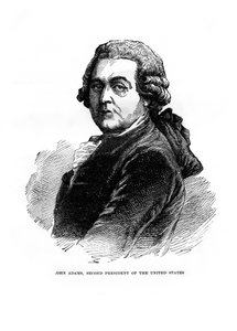 John Adams, de tweede president van de Verenigde Staten, 1872