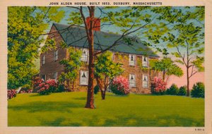John Alden House, Duxbury, Massachusetts, ca. 1940s door Unbekannt