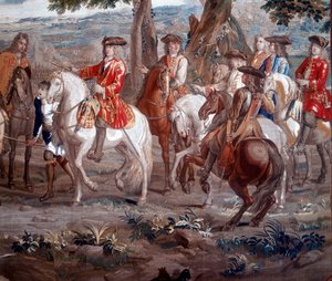 John Churchill, Hertog van Marlborough 1650-1722 Engelse soldaat, bij de Slag om Blenheim, 1704 door Unbekannt