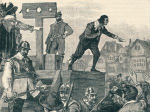 John Lilburne op de schandpaal in Westminster door Unbekannt