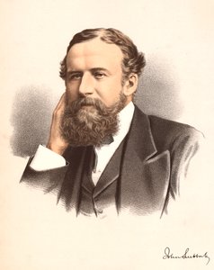 John Lubbock, eerste Baron Avebury, Engelse bankier, archeoloog, natuuronderzoeker en politicus, c1880 door Unbekannt