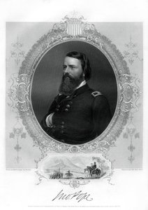 John Pope, Unie generaal in de Amerikaanse Burgeroorlog, 1862-1867 door Unbekannt