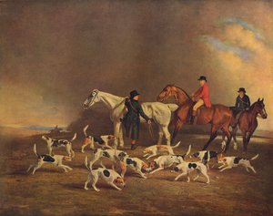 John Powlett en zijn Honden, ca. 18e tot 19e eeuw, 1929 door Unbekannt