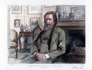 John Ruskin, Engelse criticus, auteur, dichter en kunstenaar door Unbekannt