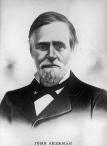 John Sherman 1823-1900, Amerikaanse Republikeinse vertegenwoordiger en senator tijdens de burgeroorlog, ca. 1910