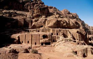 Jordanië, Petra, Nabateese graven, Petra, Jordanië