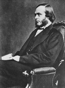 Joseph Lister, Engelse chirurg en pionier van antiseptische chirurgie, ca. 1867 door Unbekannt