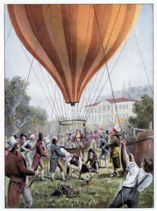 Joseph Louis Gay-Lussacs luchtballonvaart, Parijs, september 1804 door Unbekannt