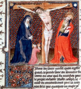Jozef van Arimathea ontvangt het bloed van Christus door Unbekannt
