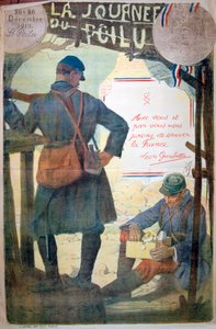 Journée du Poilu 25 et 26 Décembre 1915, Franse Eerste Wereldoorlog poster, 1915 door Unbekannt