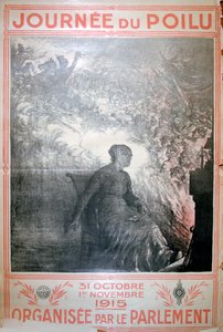 Journée du Poilu, 31 oktober-1 november 1915, Franse Eerste Wereldoorlog poster door Unbekannt